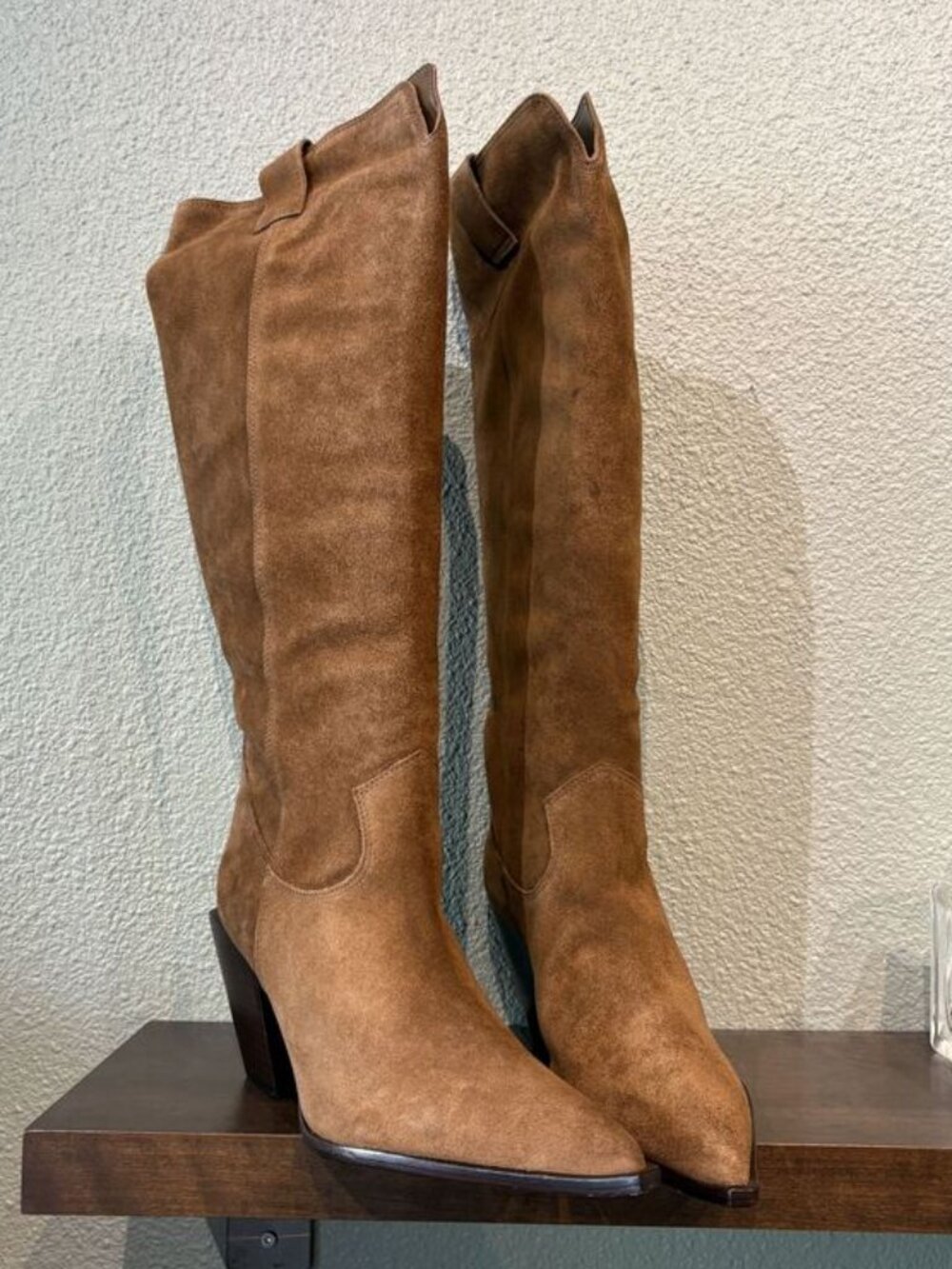 Schutz Maine Up Pecan Brown Boot